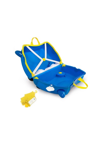 Trunki Çocuk Bavulu - Polis Arabası Percy Mavi