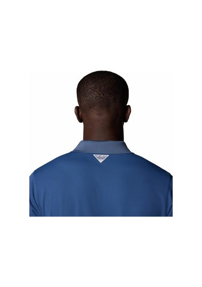 Columbia Men's Pfg Freezer Polo Shirt Mavi Erkek Yakalı Tişört Fm4923 Mavi - Gri