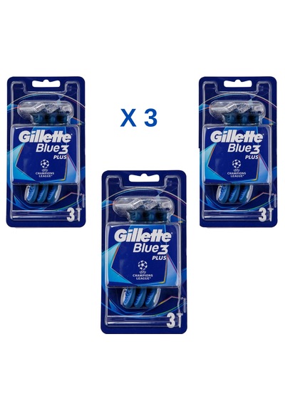 Gillette Blue3 Plus 3 Uefa Champions League Tıraş Bıçağı X3