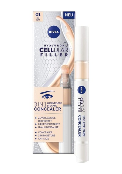 Hyaluron Cellular Filler Renkli Göz Bakım Kremi 15 Ml, Açık Ton, Göz Altı Kapatıcısı, Nemlendirici
