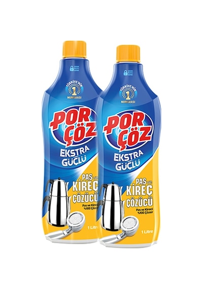 Porçöz Kireç Ve Pas Çözücü 2 x 1 L