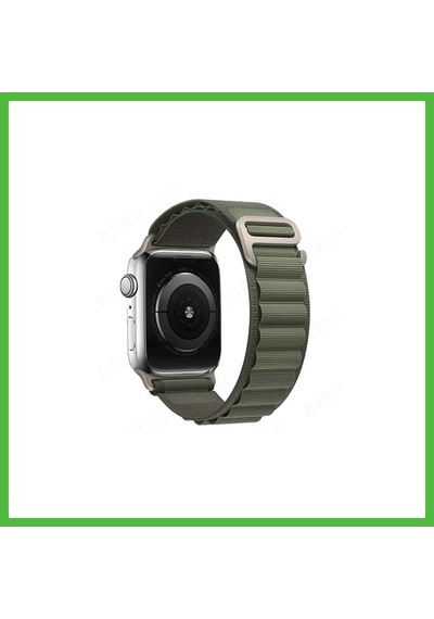 Vaveni Watch 38mm Uyumlu Mountain Kordon - Yeşil Arz