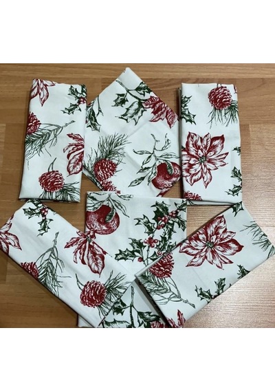 Taç Outlet 6'lı Kumaş Peçete 40x53 CM Çok Renkli
