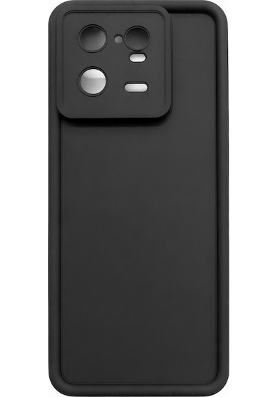 Mi 13 Pro Uyumlu Kamera Çıkıntılı Mat Silikon Telefon Kılıfı Siyah