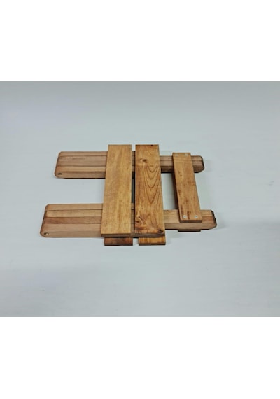 Ahşap Katlanır Tabure 1 Adet 30 cm x 36 xm