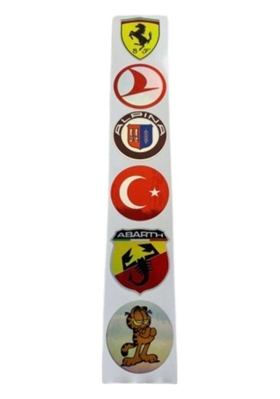 Çoklu Hologram Logo Sticker 5cm Model1 Universal Araba Motosiklet Holografik Dekal Etiket