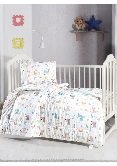 Menderes Home Lanotte Ranforce Bebe Nevresim Takımı Geyik