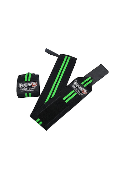 Dragondo 63911 Halter Ve Fitness Bilek Bandajı Yeni Seri Siyah - Yeşil