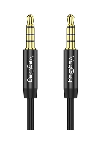 3.5mm Jack Trrs Hi-fi Örgülü Aux Mikrofon Ve Ses Kablosu 3 Metre