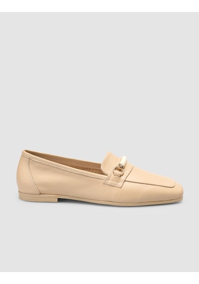 %100 Hakiki Deri Vizon Kadın Loafer VIZON