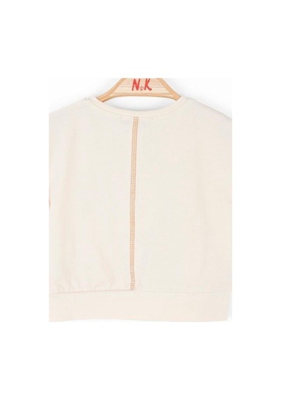 Nk Kids Kız Bebek Kolları Fırfırlı T-shirt-14103 Bej