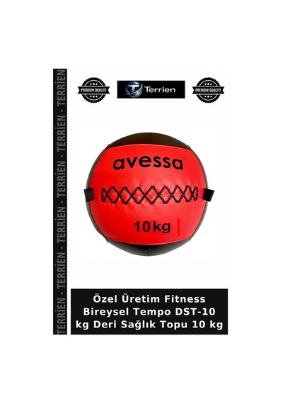 Özel Üretim Fitness Bireysel Tempo Dst-10 Kg Deri Sağlık Topu 10 Kg