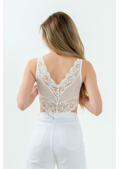 Magic Form 1470 Dantel Bralette Sütyen - Ekru Ekru