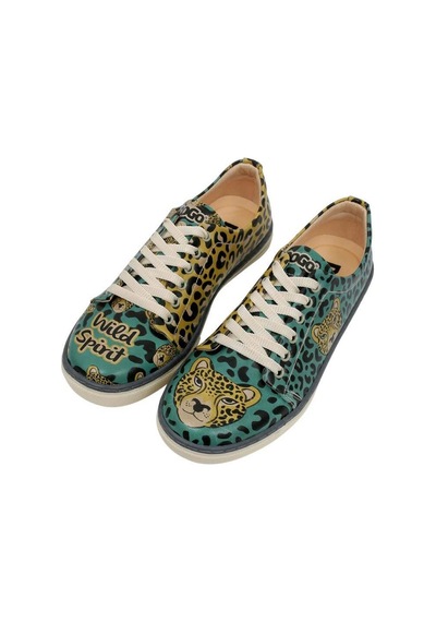 Kadın Vegan Deri Çok Renkli Günlük Sneakers - Wild Spirit Tasarım