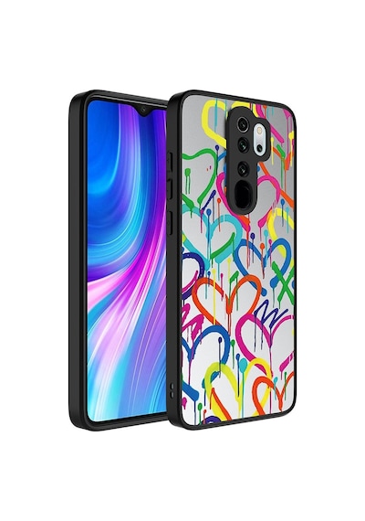 Xiaomi Redmi Note 8 Pro Kılıf Aynalı Desenli Kamera Korumalı Parlak Zore Mirror Kılıf