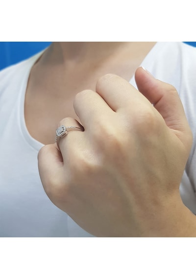 Lova 0,20 Karat Baget Pırlanta Yüzük - 1020316