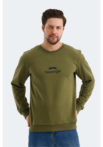 Slazenger Ortwın Erkek Haki Sweatshirt Haki
