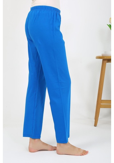 Akbeniz Kadın Penye Düz Tek Alt Pijama 27535 Mavi