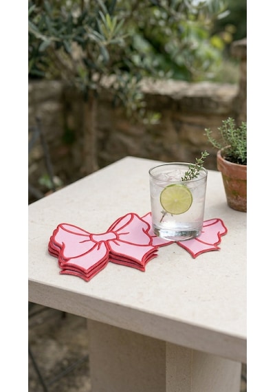 Rosea Blush Embroidered Kokteyl Peçetesi