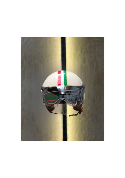 Retro Açık Kask İtalyan Krem Krem