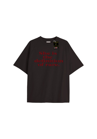 Flood Of Style Siyah Oversize T-shirt Onadir Özel Tasarım