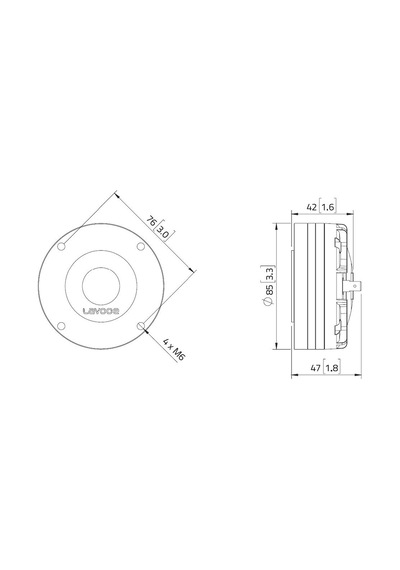 Lavoce Dn10.17 Neodymium Tweeter