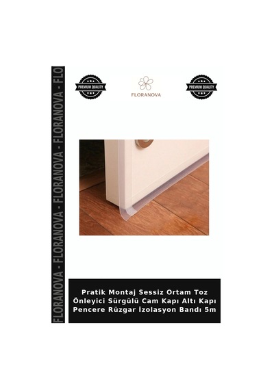 Pratik Montaj Sessiz Ortam Toz Önleyici Sürgülü Cam Kapı Altı Kapı Pencere Rüzgar İzolasyon Bandı 5m 5 Metre