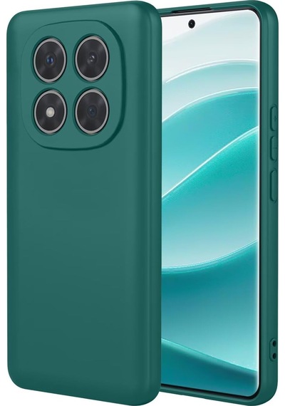Xiaomi Redmi Note 15 Pro Plus 5g İle Uyumlu Kılıf Esnek Premium Yumuşak Silikon Telefon Kılıfı Kapak Koyu Yeşil