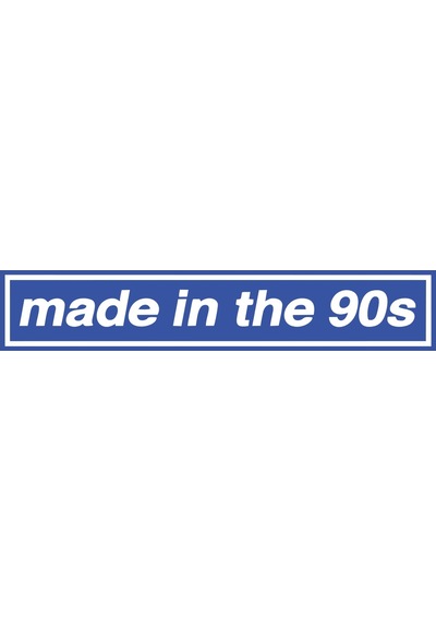Made In The 90s Araba Stickeri 17x17 Cm Mavi