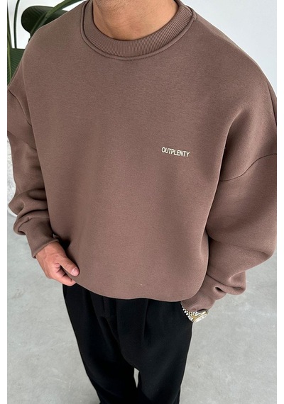 Açık Kahve Studios Creative Oversize Sweat Açık Kahverengi