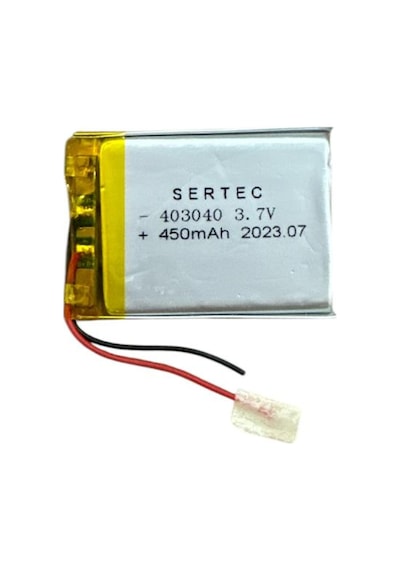 403040 3.7v 450 Mah Li-polymer Pil Devreli/1.5a