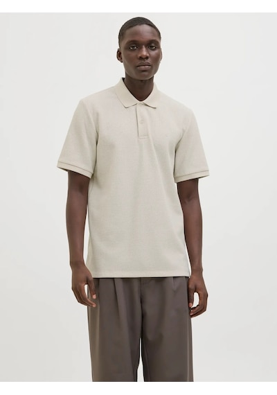 Jack & Jones Jack&jones Jjeaustin Erkek Polo T-shirt 12268130 Krem