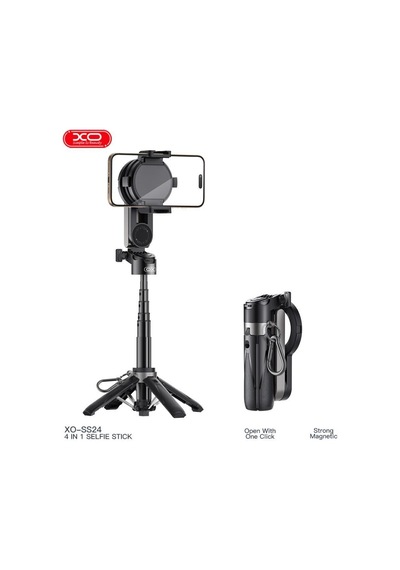 Özel Seri Cihaz Tutucu Taşınabilir Set Görüntülü Araç Ss24 Bluetooth V5.2 4'ü 1 Arada Selfie Çubuğu
