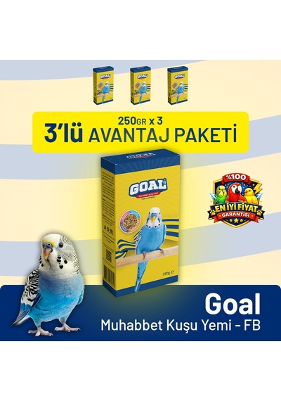 Goal Muhabbet Kuşu Yemi/fb 250 G - 3 Adet 250 G