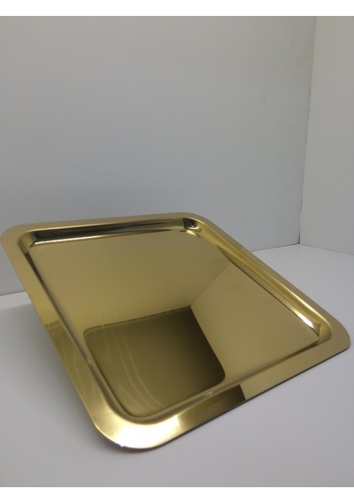 KARE GOLD KELEBEKSİZ TEPSİ 1. KALİTE (6 ADET)