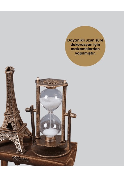 Ev, Ofis Ve Kafeler İçin Retro Ahşap Kum Saati Dekorasyonu Diğer