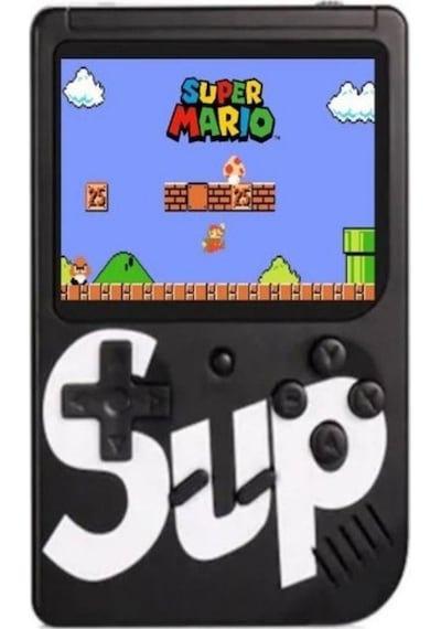Cosmostech Sup Game Box Plus 400 Oyunlu Taşınabilir Mario Oyunlu Retro El Atarisi Siyah
