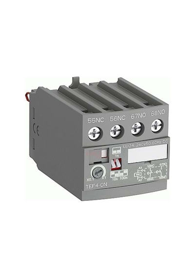 ABB TEF4-ON Pnömatik Zaman Rölesi Düsmede gecikmeli 0,1-100sn -  1SBN020112R1000