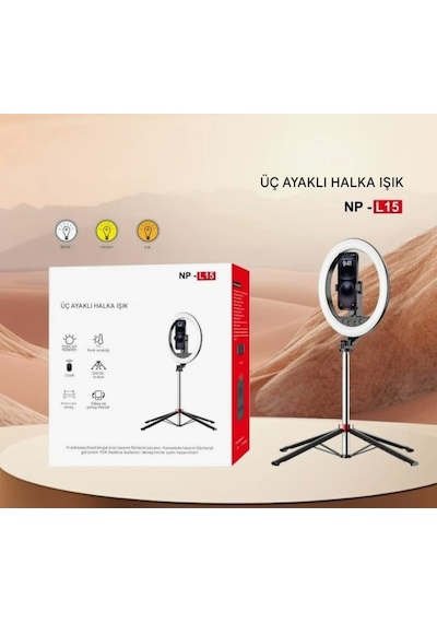 Xiaomi 17 Pro Uyumlu Selfie Çubuğu Taşınabilir 210 Cm Tripod Selfie Işığı