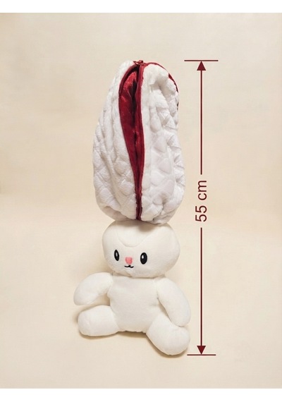 Peluş Meyveli Tavşan -55 Cm Kırmızı