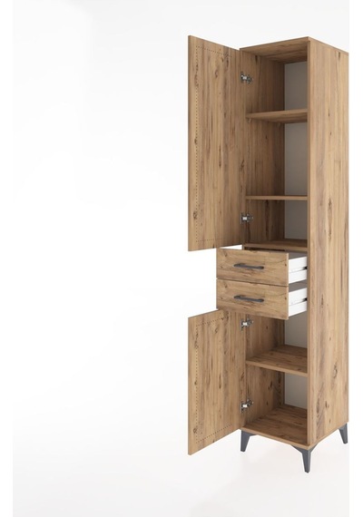 Hyperion Dolap 4 Raflı 2 Çekmeceli 2 Kapaklı 44x44x221 Çam-çam Çam Hyperion Dolap 4 Raflı 2 Çekmeceli 2 Kapaklı 44x44x221 Çam-çam Çam