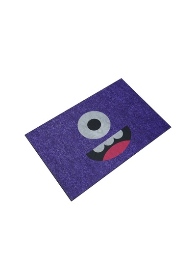 Myfloor Tek Göz Emoji Çift Taraflı Kauçuk Kapı Önü Paspası