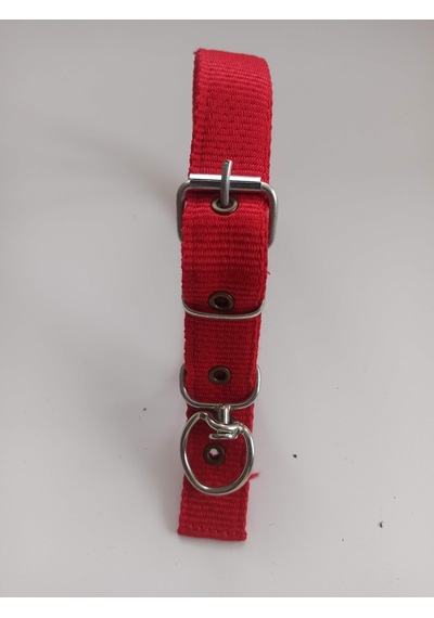 Kozaklı Orta Irk Köpek Tasması Kırmızı 60 x 3 CM