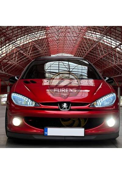 Peugeot 206 206+ 1998-2012 Uyumlu H Lip Esnek Ön Lip 2 Parça Karlık Ön Ek Tampon Altı Dill