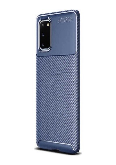 Apsuwa Galaxy Uyumlu S20 Plus Kılıf Negro Karbon Fiber Silikon
