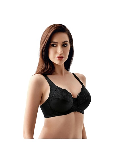 New Bra Newbra Lingerie 342305 Kadın Dantel Detaylı Balenli Toparlayacı Minimizer Sutyen Siyah New Bra Newbra Lingerie 342305 Kadın Dantel Detaylı Balenli Toparlayacı Minimizer Sutyen Siyah