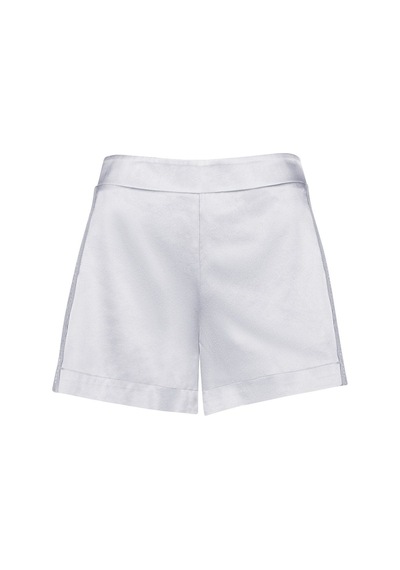 Aubade Midnight Whisper Shorty Dantelli Stretch Ipek Şort Külot Gri