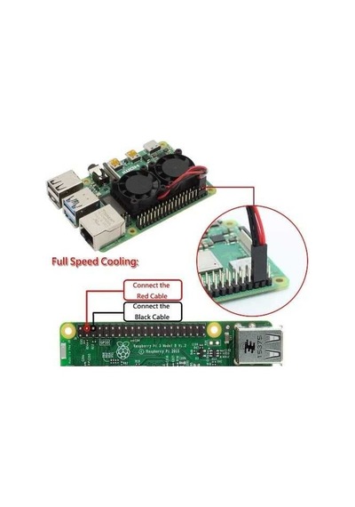 Robotistan Çift Fanlı Soğutucu (Raspberry Pi 3B+/4B Uyumlu)
