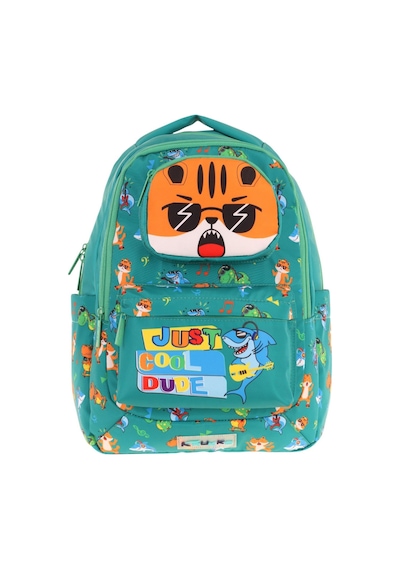 Kaukko Toys Erkek Çocuk 3d Aslan Şekilli İlkokul Ve Günlük Sırt Çantası - Yeşil - L5254 Yeşil