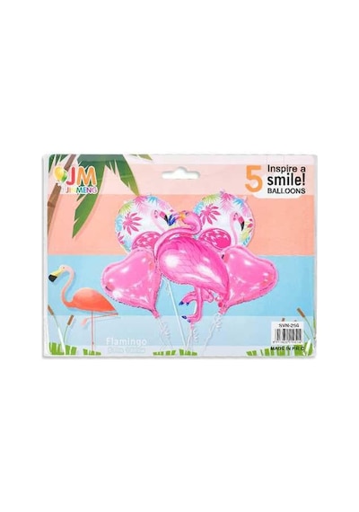 Svn-257 Balon Folyo Set Yüzük Flamingo 1 Adet